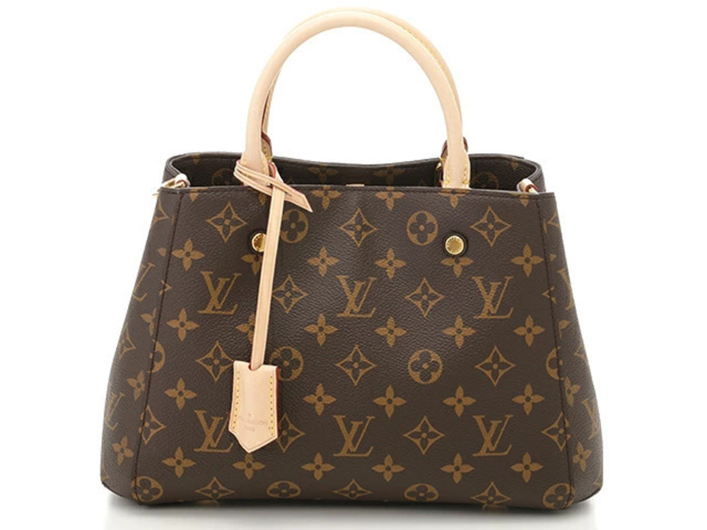 Louis Vuitton Monogram Montaigne Handbag Brown